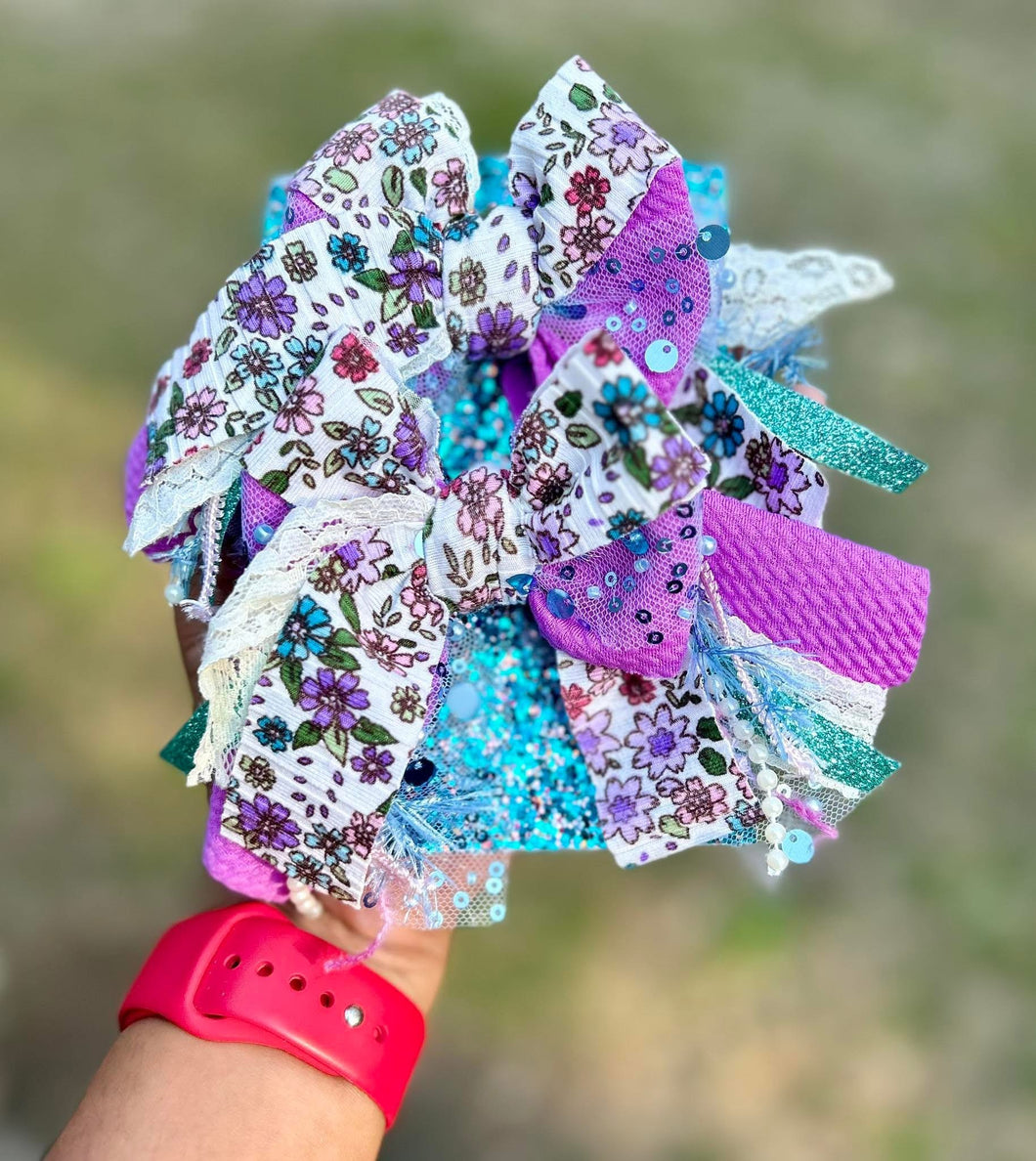 Purple Floral Glam Sets
